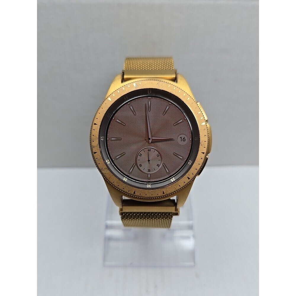 Samsung Galaxy Watch 43mm Rose Gold SM R810 Bluetooth GPS Mesh Band -*READ